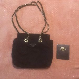Authentic black Prada handbag